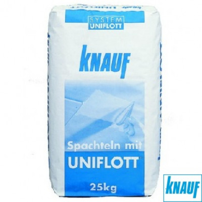 Гипсовая полимерная шпатлевка Uniflott-Knauf, 25 кг. 