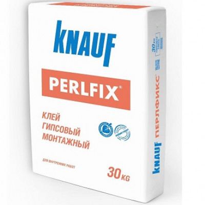 Клей для приклеивания ГКЛ Perlfix-Knauf, 30 кг. 
