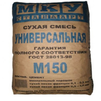 Универсальная цементная смесь М-150 МКУ, 40 кг. 